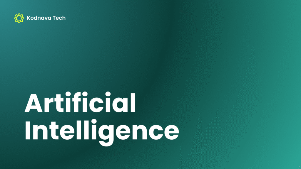 Green and White Modern Artificial Intelligence Presentation